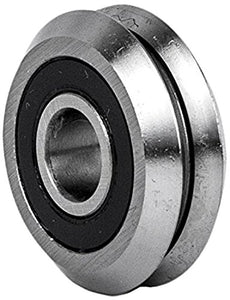 IMI Ball Bearings RM2-2RS V Groove Rubber Sealed Line Track Roller Bearing, 3/8", 0.437" Width, 0.375" Bore Diameter pulleys