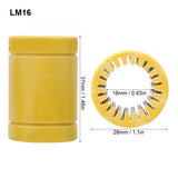 IMI 12/16/20/25/30mm ID Engineering Plastic Linear Bearing Oil-Free Noise-Free All Plastic Mechanical Bearing For 3D Printer