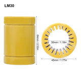 IMI 12/16/20/25/30mm ID Engineering Plastic Linear Bearing Oil-Free Noise-Free All Plastic Mechanical Bearing For 3D Printer