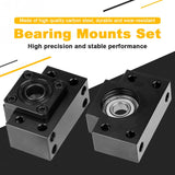 IMI Ball Screw Bearing Fixed+Floated Side Bearing Housing Pillow Block Mounted Support Mount End Supports Bearing Set BK12+BF12