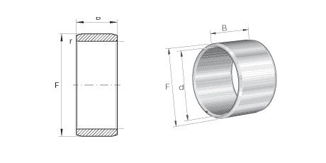 IMI IR14X18X16 IR 14X18X16 Needle Roller Bearing Inner Ring , Precision Ground , Metric, 14mm ID, 18mm OD, 16mm Width