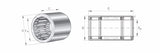 IMI Automotive HFL283625 HFL 283625 28X36X25 Drawn cup roller clutches one-way clutches Flange inner ring Needle roller bearings