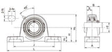 IMI 105mm INSERTED Bearings UCP321 mounted housing bearing , include UC321 axle insert bearing and P321 pillow block